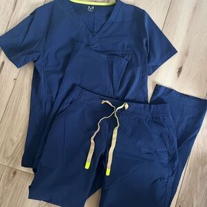 Navy blue scrub set